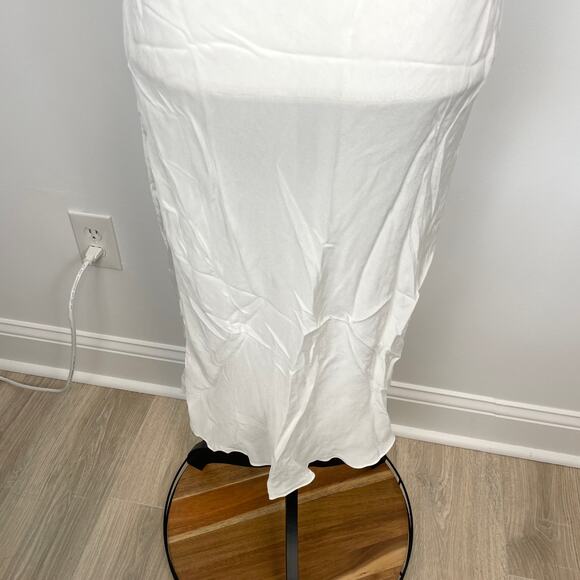 St. Roche Spaghetti Strap Midi Dress Slip In White Size 10 New - Picture 10 of 14